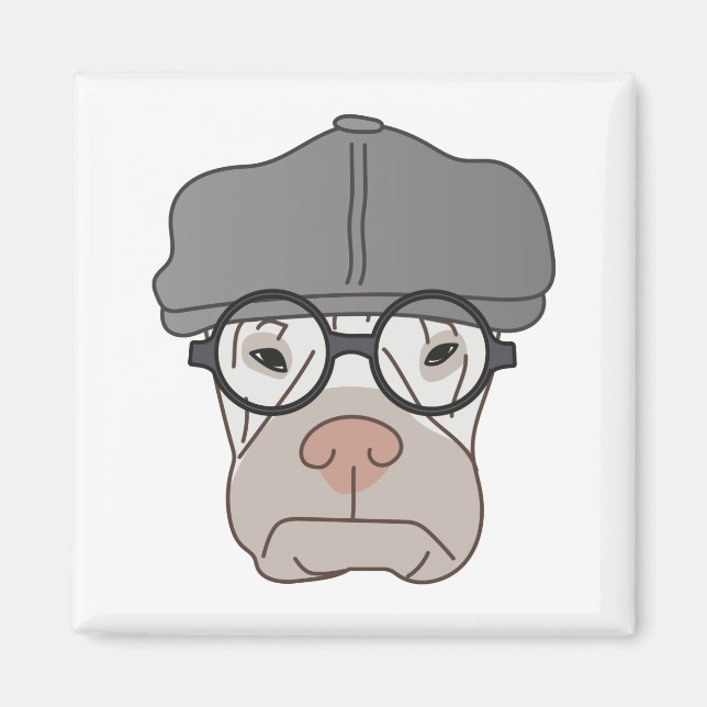 Die Gentlemans mürrisch Magneten - Kunst von Irina Magnet (Vorne)