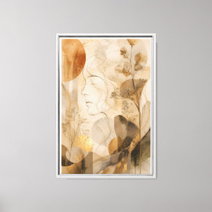 Die Geometrie der atmenden Erde Luxus Neutral Leinwanddruck