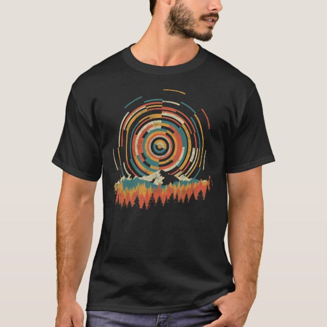 Die Geometrie des Sonnenaufgangs T-Shirt (Vorderseite)