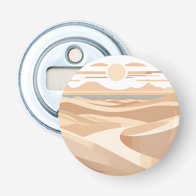 Die geometrische Wüste Flaschenöffner (Vorderseite)