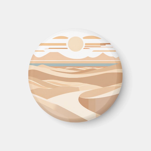 Die geometrische Wüste Magnet (Vorne)