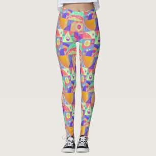 Die geometrischen Muster von Funky Leggings