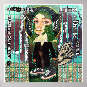 Die geometrischen Muster von Natalie Schorr Poster