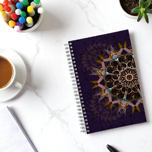 Die geplünderte Krawatte-in-Purpura-Fraktion Notizbuch