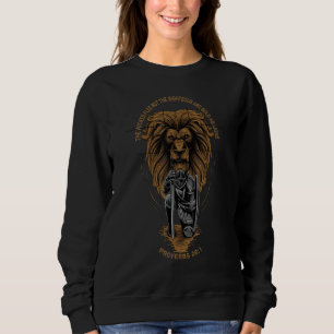 Die Gerechten sind kühn wie Löwen Christliche Bibe Sweatshirt
