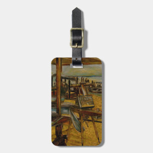 Die gesamte großartige Malerei beginnt mit einem P Gepäckanhänger