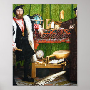 Die Gesandten Malerei Hans Holbein Poster