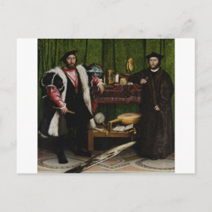 Die Gesandten von Hans Holbein dem Jüngeren Postkarte
