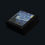 Die Geschenkboxen der Sternennacht<br><div class="desc">Die Sternennacht von Vincent van Gogh Geschenkboxen. Die Starry Night ist ein Gemälde des niederländischen Post-Impressionisten Vincent van Gogh. Das Bild zeigt den Blick abends außerhalb seines Sanitärraums, obwohl es tagsüber aus dem Gedächtnis gemalt wurde. Der mittlere Teil zeigt das Dorf Saint-Rémy unter einem wirbelnden Himmel, mit Blick vom Asyl...</div>