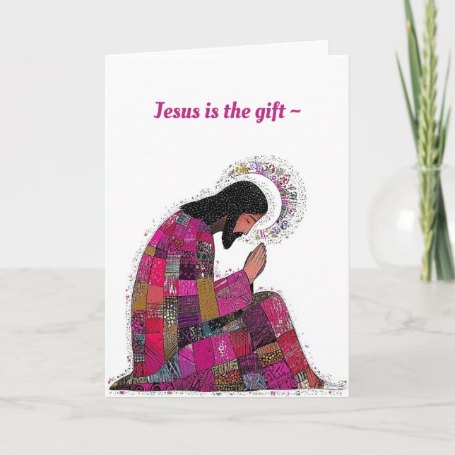 DIE GESCHENKE JESUS-CHRISTMAS-KARTE FÜR JEDEN DANKESKARTE (Vorderseite)