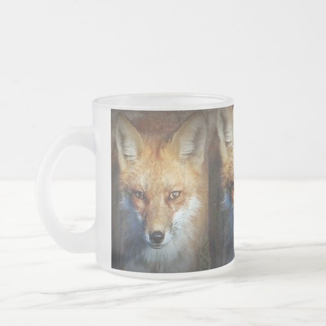 Die Geschenke u. Grüße roten Fox Mattglastasse (Links)