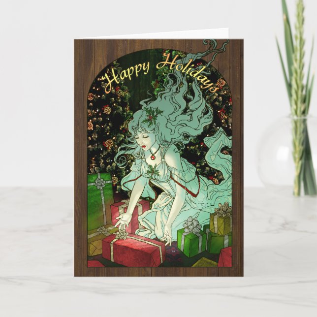 Die Geschenkkarte Feiertagskarte (Vorderseite)