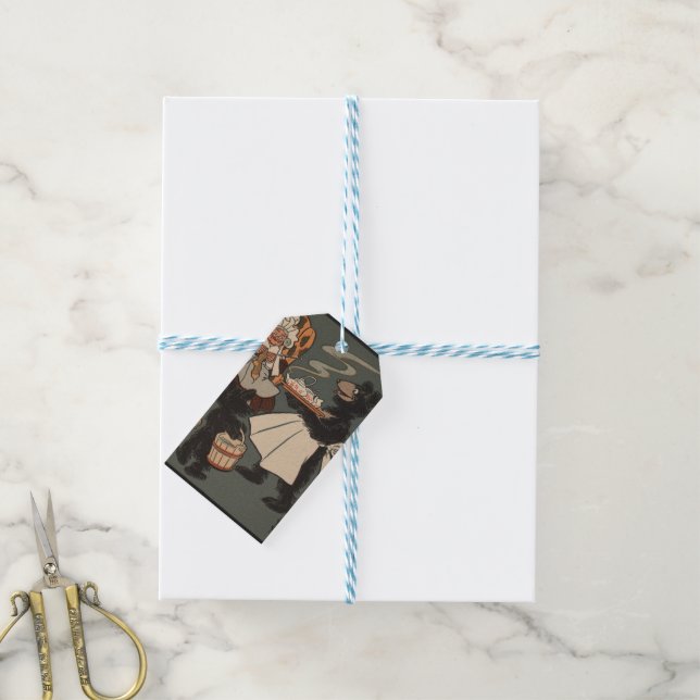 Die Geschenkmarke "Drei Bären" Geschenkanhänger (Mit Garn)