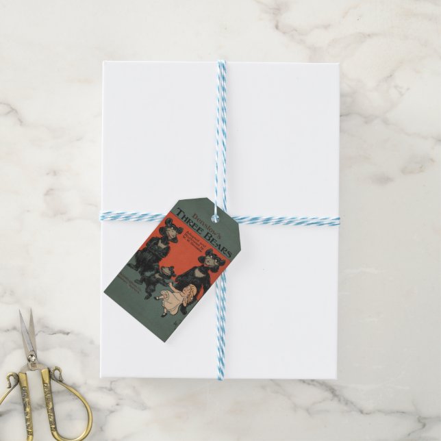 Die Geschenkmarke "Drei Bären" Geschenkanhänger (Mit Garn)