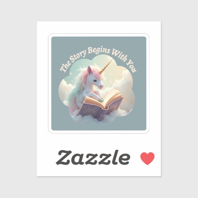 Die Geschichte beginnt mit Ihnen - Niedliches Einh Aufkleber (Blatt)