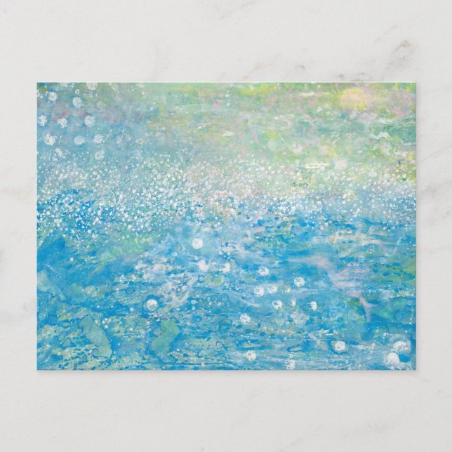 Die Geschichte der Geheimpost-Seepferd Postkarte (Vorderseite)