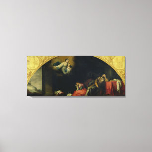 Die Geschichte der Grundlage von Santa Maria Leinwanddruck