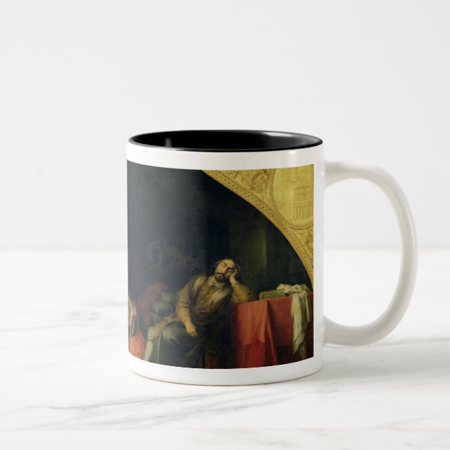 Die Geschichte der Grundlage von Santa Maria Zweifarbige Tasse (Rechts)