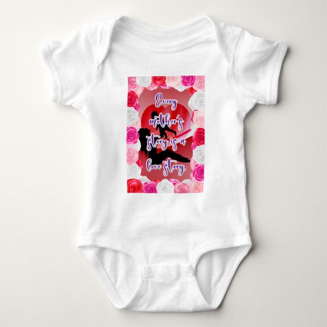 Die Geschichte der Liebe einer Mutter Baby Strampler (Vorderseite)