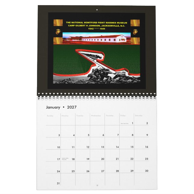 Die Geschichte der Marines von Montford Point Kalender (Jan 2027)