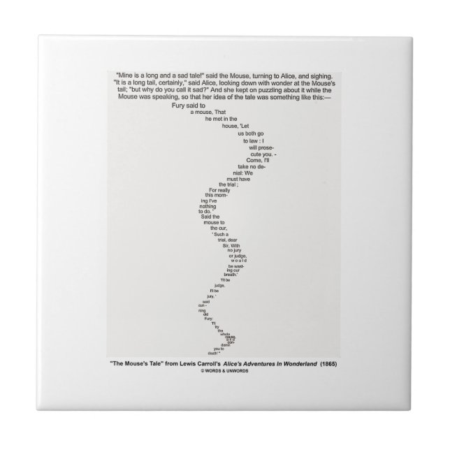 Die Geschichte der Maus durch Lewis- Fliese (Vorderseite)