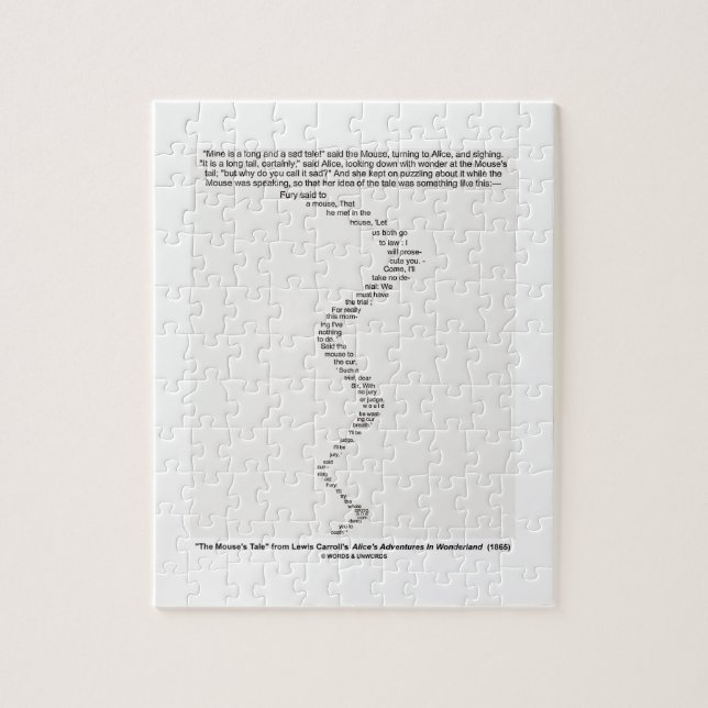 Die Geschichte der Maus durch Lewis- Puzzle (Vertikal)