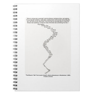 Die Geschichte der Maus von Lewis Carroll Wunderla Notizblock