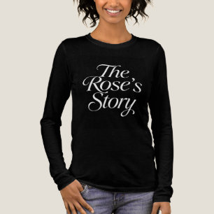 Die Geschichte der Rose Elegante Schrift-Typografi Tri-Blend Shirt