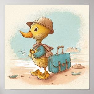 Die Geschichte der seltsamen Duckling Kinderzimmer Poster