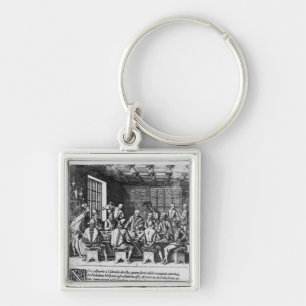 Die Geschichte des Eies von Christoph Kolumbus Schlüsselanhänger