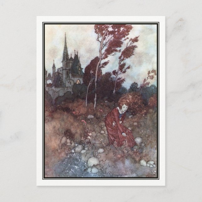 Die Geschichte des Windes von Edmund Dulac Postkarte (Vorderseite)