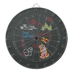 Die Geschichte einer ausgestorbenen Familie Dartscheibe