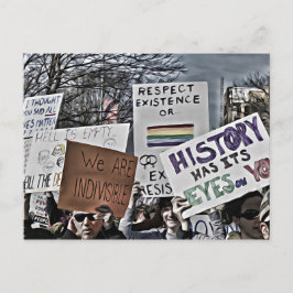 Die Geschichte hat ihre Augen Postkarte