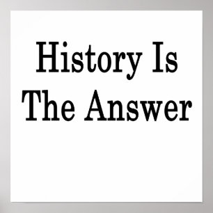 Die Geschichte ist die Antwort Poster