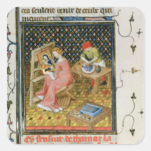 Die Geschichte Thamyris, von `De Claris' Quadratischer Aufkleber