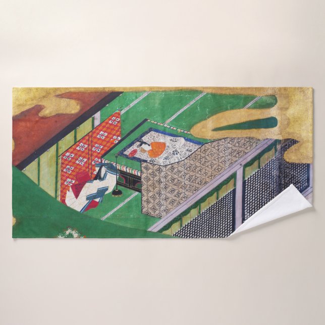 Die Geschichte von Genji, Tawaraya Sotatsu Badehandtuch (Badehandtuch)