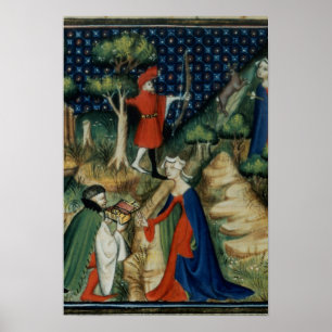 Die Geschichte von Procris, von `De Claris Poster