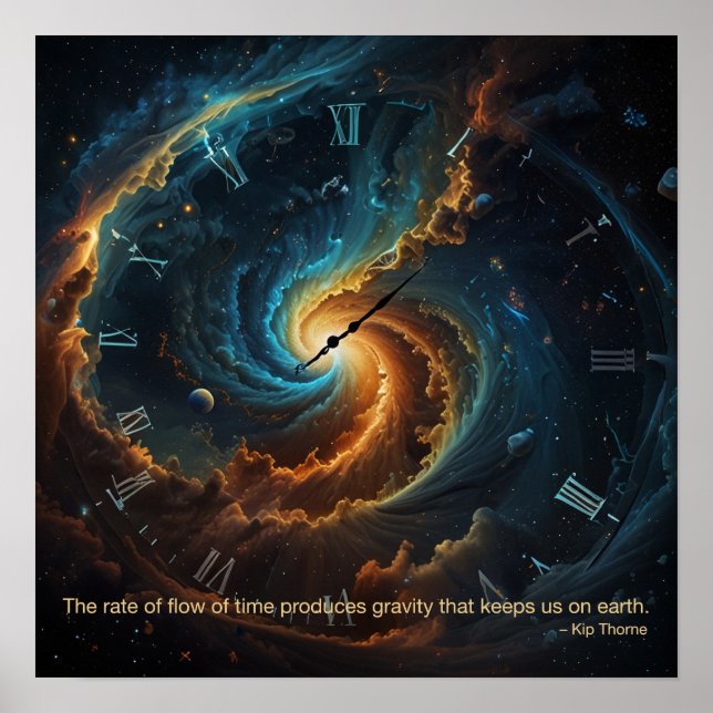 Die Geschwindigkeit des Zeitflusses.. Poster (Vorne)