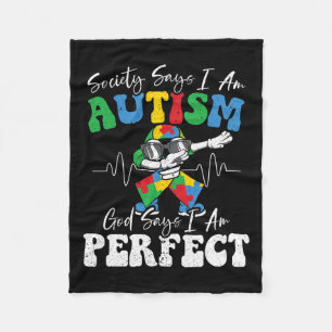 Die Gesellschaft sagt, ich sei Autistisch Gott sag Fleecedecke