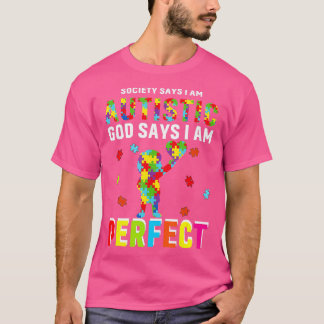 Die Gesellschaft sagt "Im Autistischen Gott" sagt T-Shirt