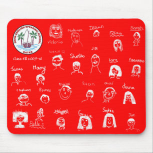 Die Gesichter der Kinder DESS Klasse 5B Mousepad