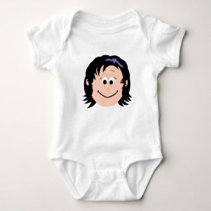 Die Gesichter der Kinder und Spaß-Grafiken Baby Strampler