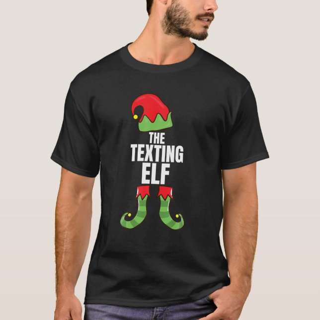 Die Gesimst Elf Matching Family Christmas Group Pa T-Shirt (Vorderseite)