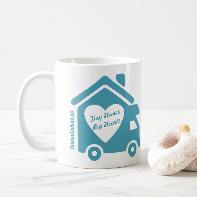 Die gesprengte Bus-Kaffee-Tasse Tasse (Mit Donut)