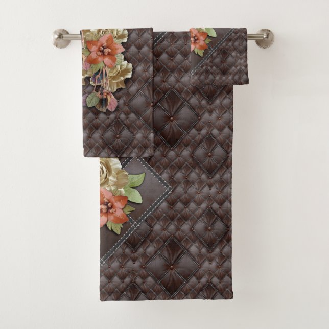 Die Gestaltung der 3D Lederakademie Badhandtuch Set (Insitu)