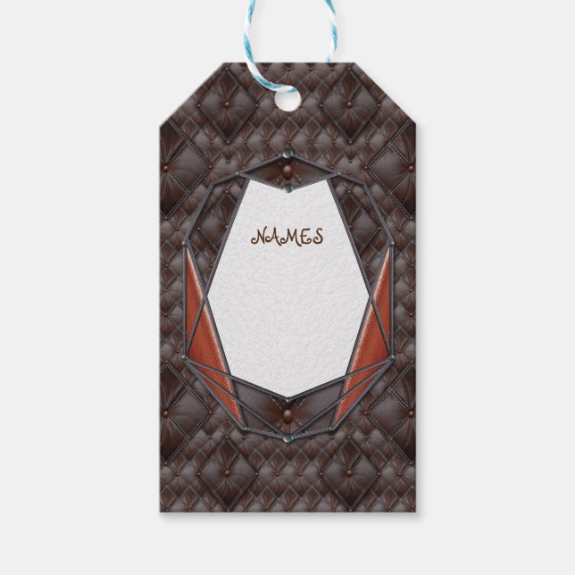 Die Gestaltung der 3D Lederakademie Geschenkanhänger (Vorderseite)