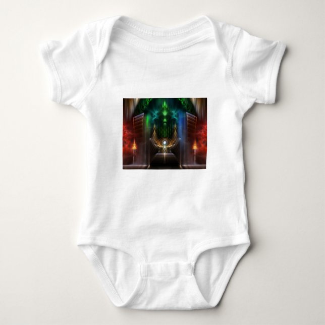 Die Gestaltung der Kunst des Oz-Fraktals Baby Strampler (Vorderseite)