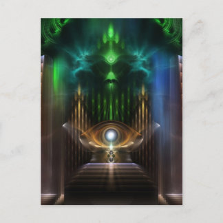 Die Gestaltung der Kunst des Oz-Fraktals Postkarte