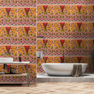 die Gestaltung der roten und schwarzen Wand