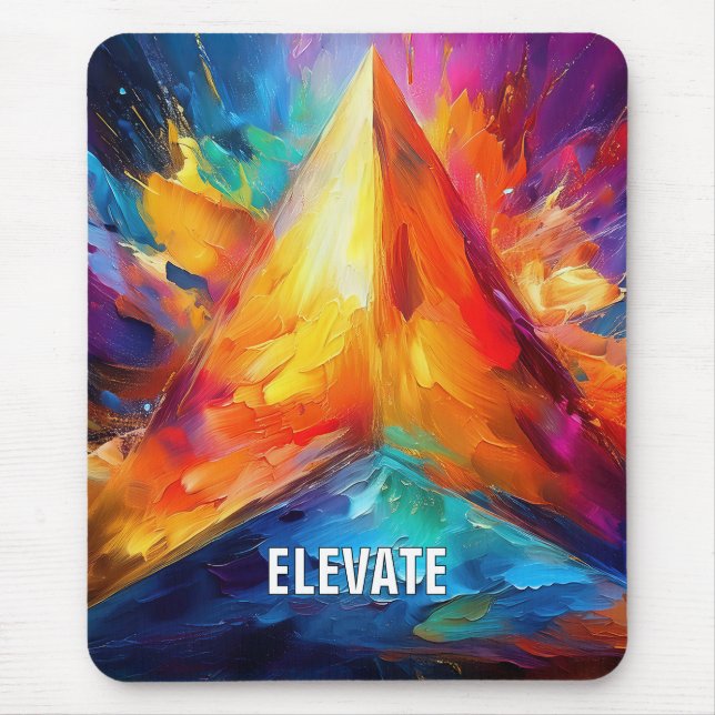 Die gestrichene Pyramide Mousepad (Vorne)